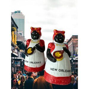 Vintage Pair of New Orleans Salt & Pepper Shakers